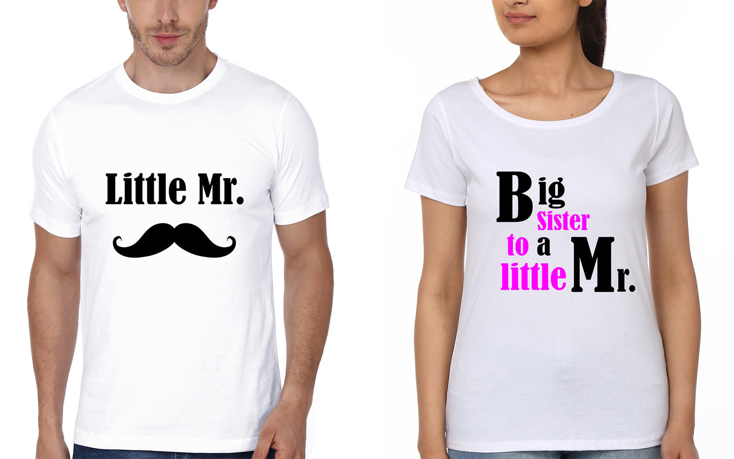 Little Mr Brother and Sister Matching T-Shirts- FunkyTradition