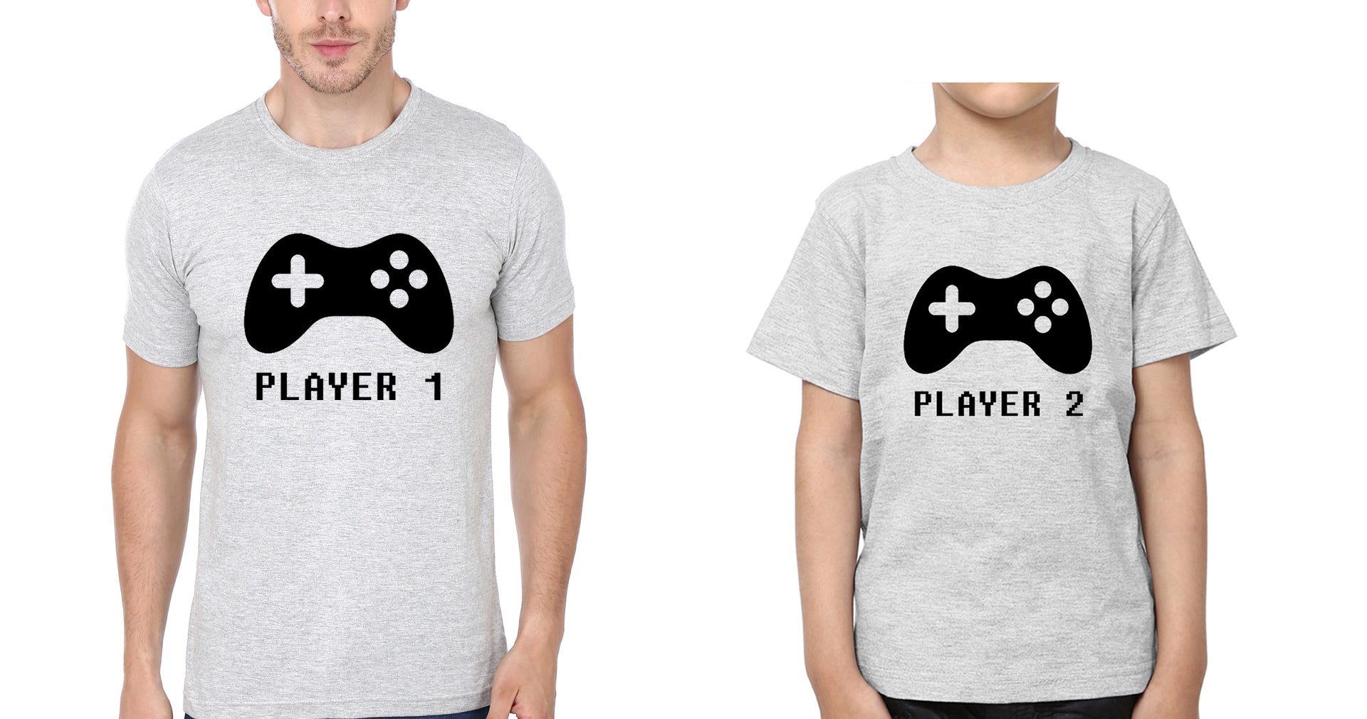 Player1 Player2 Father and Son Matching T-Shirt- FunkyTradition