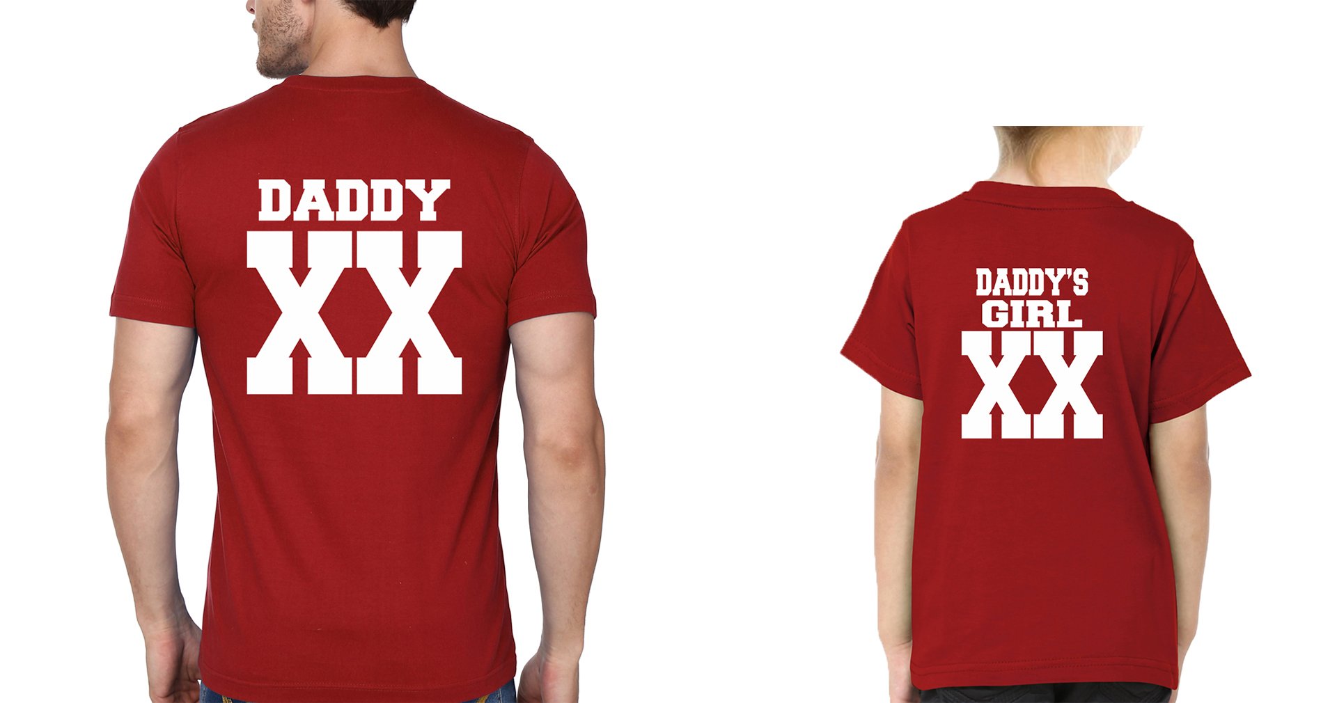 Daddy XX Daddy's Girl XX Father and Daughter Matching T-Shirt- FunkyTradition