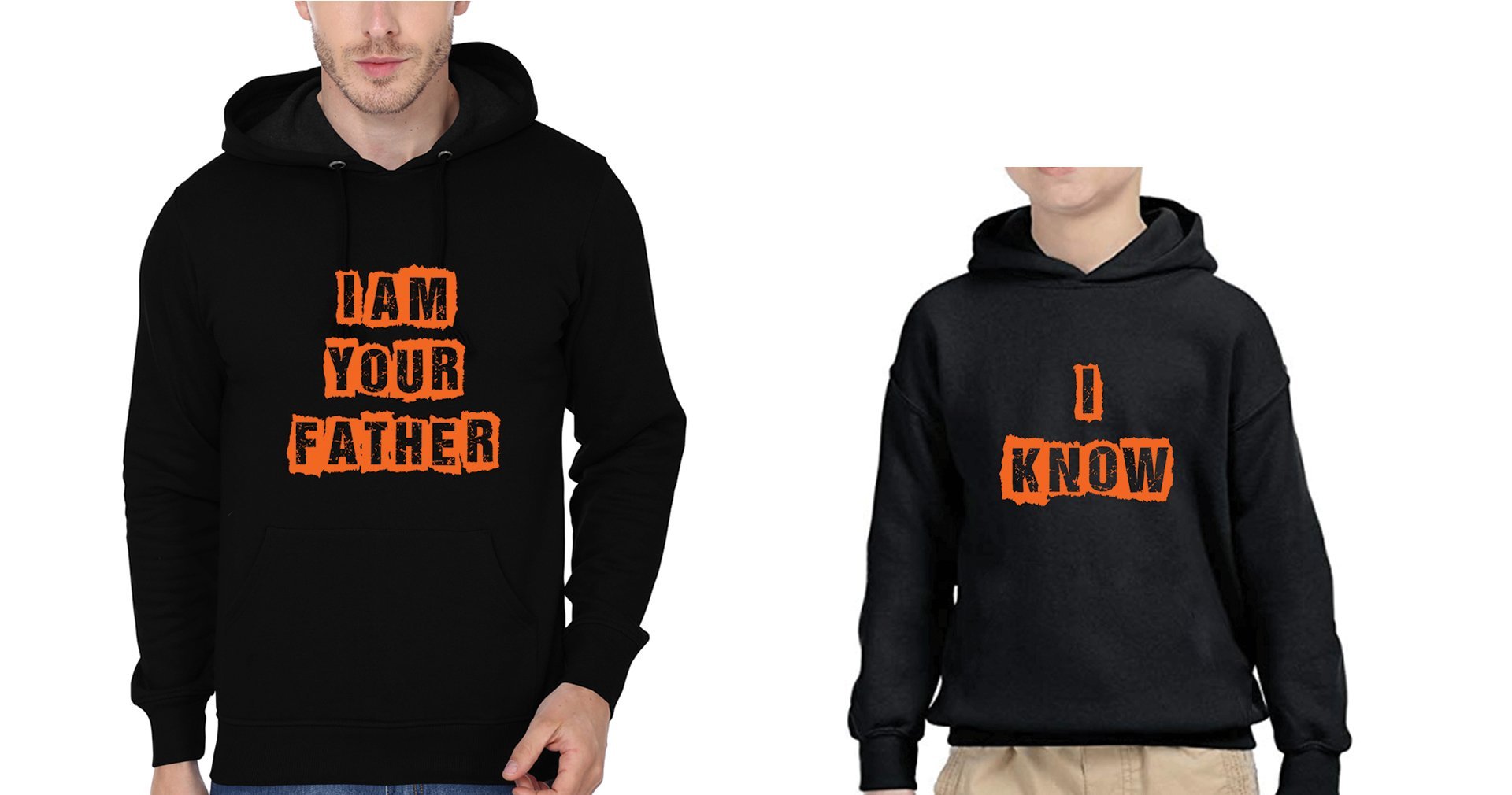 Iam Your Father I Know Father and Son Matching Hoodies- FunkyTradition