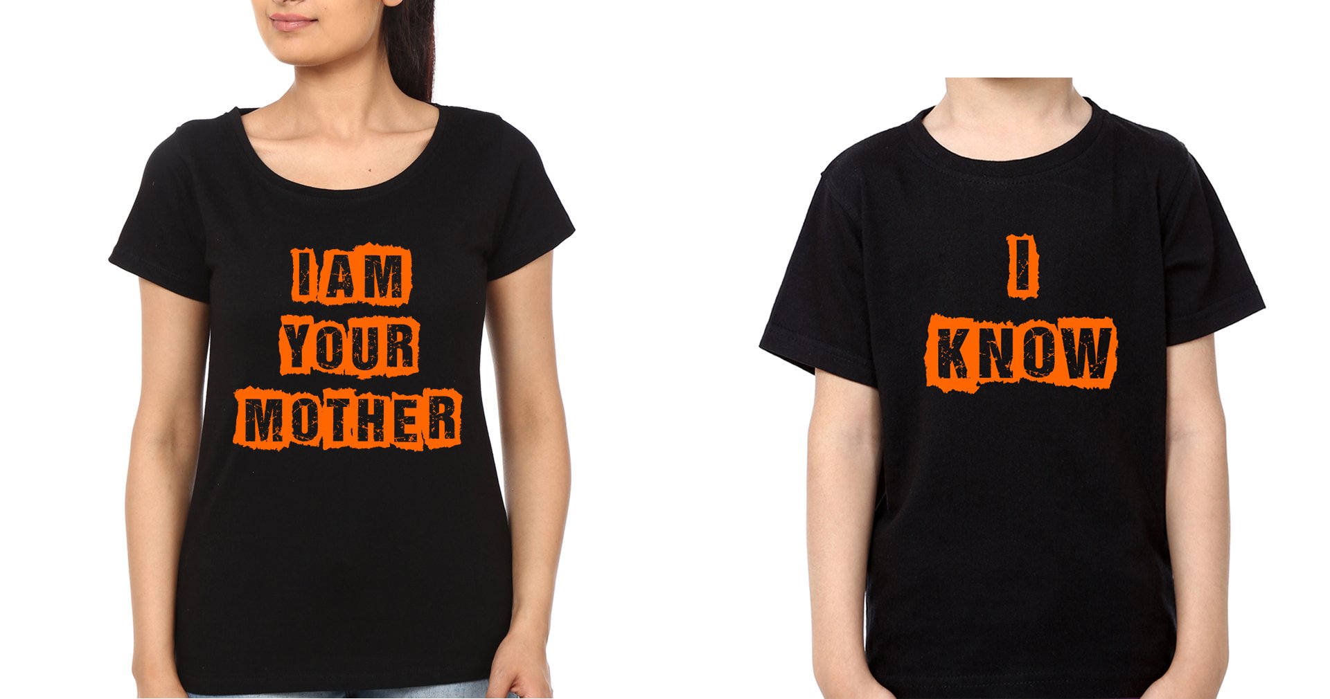 I Am Your Mother I kno Mother and Son Matching T-Shirt- FunkyTradition