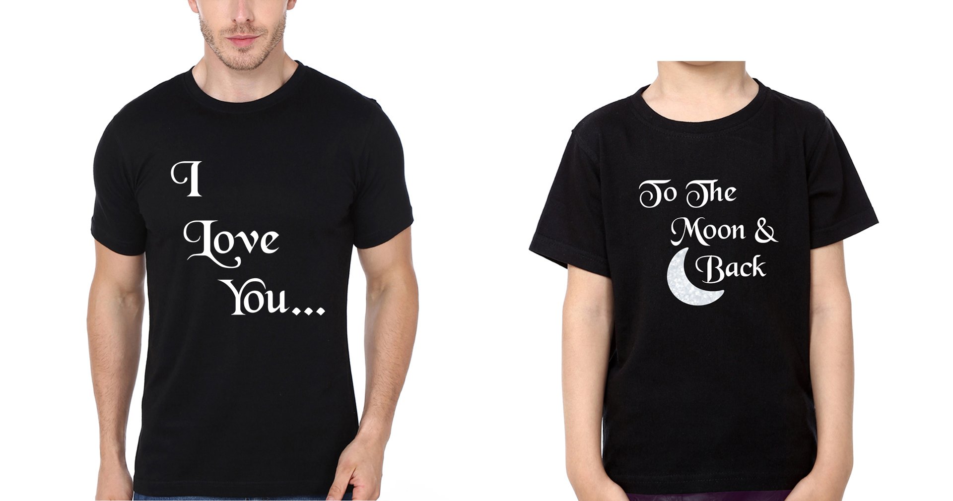 I Love You To The Moon &  Back Father and Son Matching T-Shirt- FunkyTradition