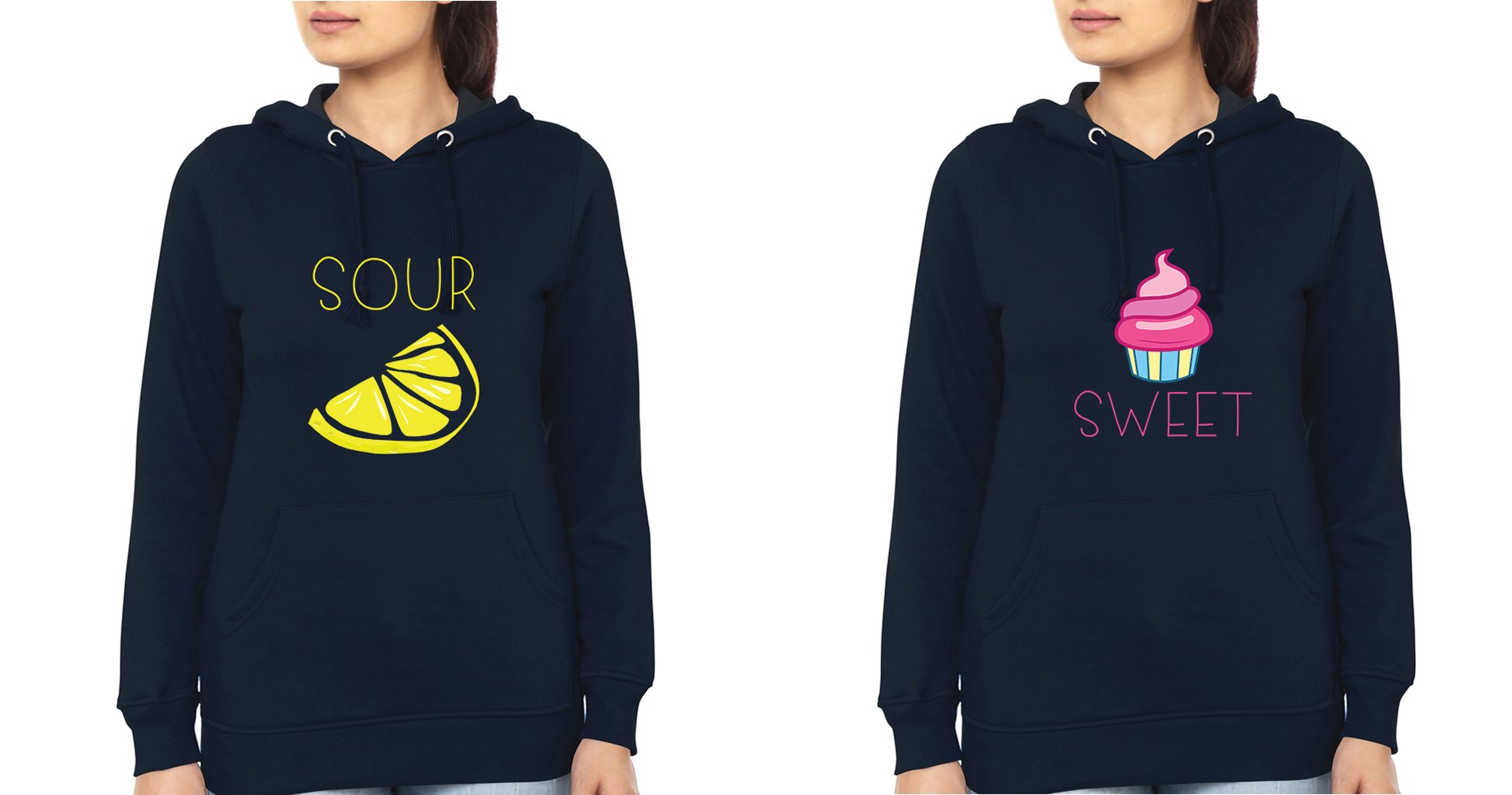 Sweet Sour Sister Sister Hoodies-FunkyTradition