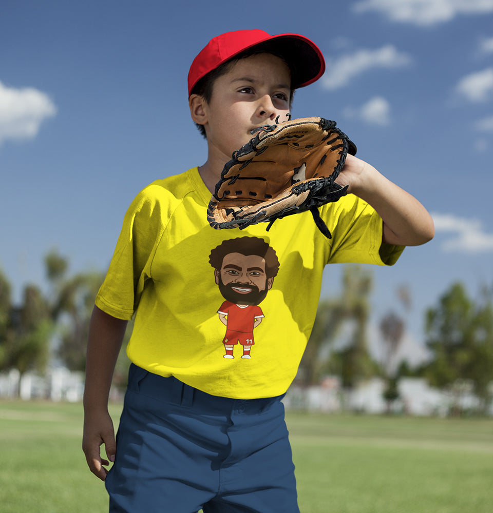 Mohamed Salah Half Sleeves T-Shirt for Boy-FunkyTradition