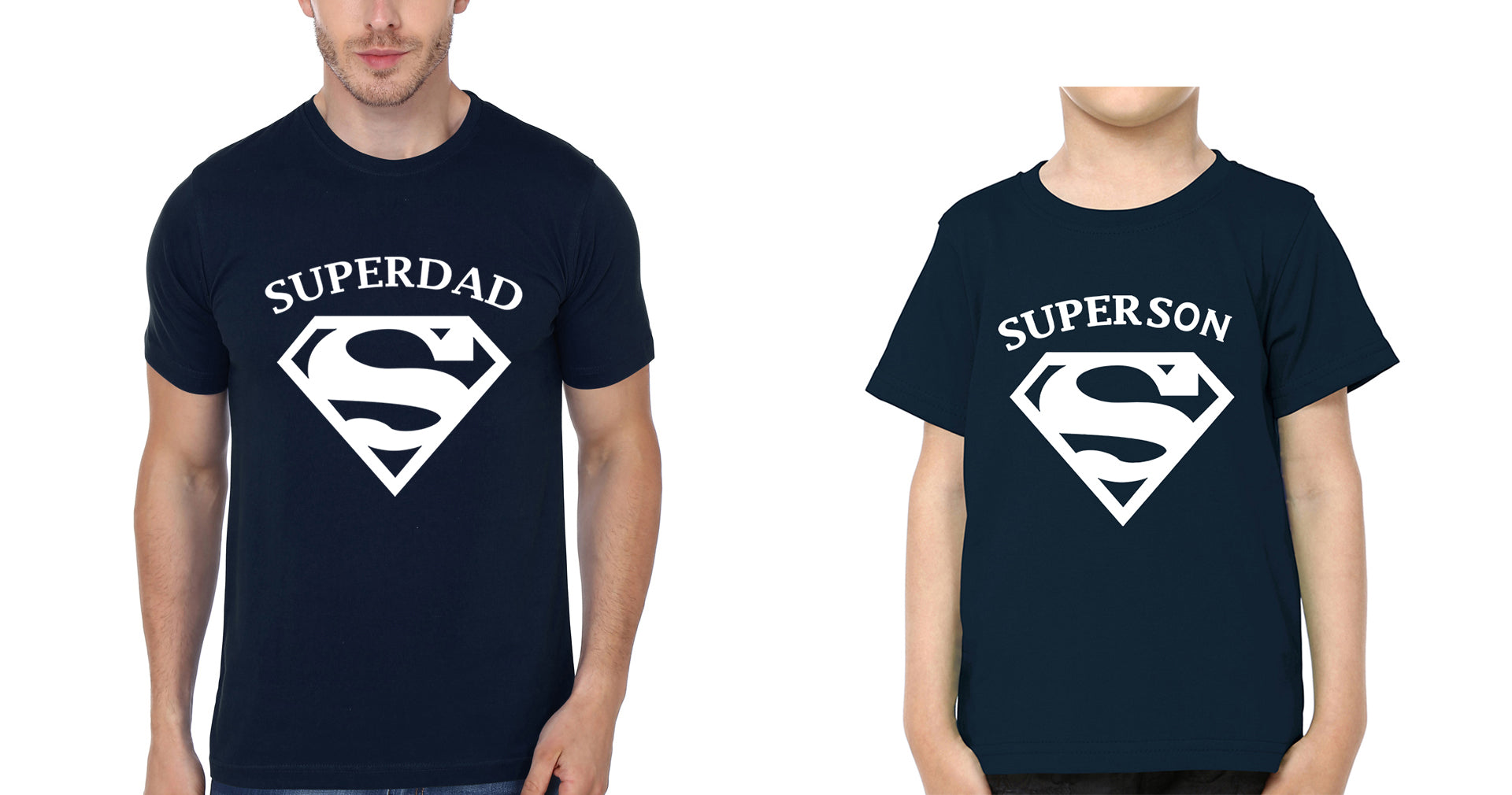 Super Dad Super Son Father and Son Matching T-Shirt- FunkyTradition