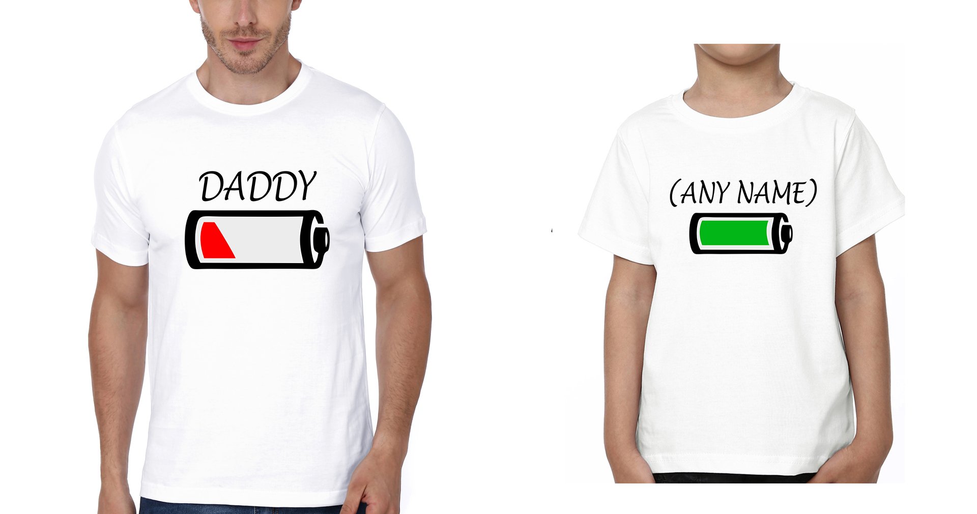 Daddy Any Name Father and Son Matching T-Shirt- FunkyTradition