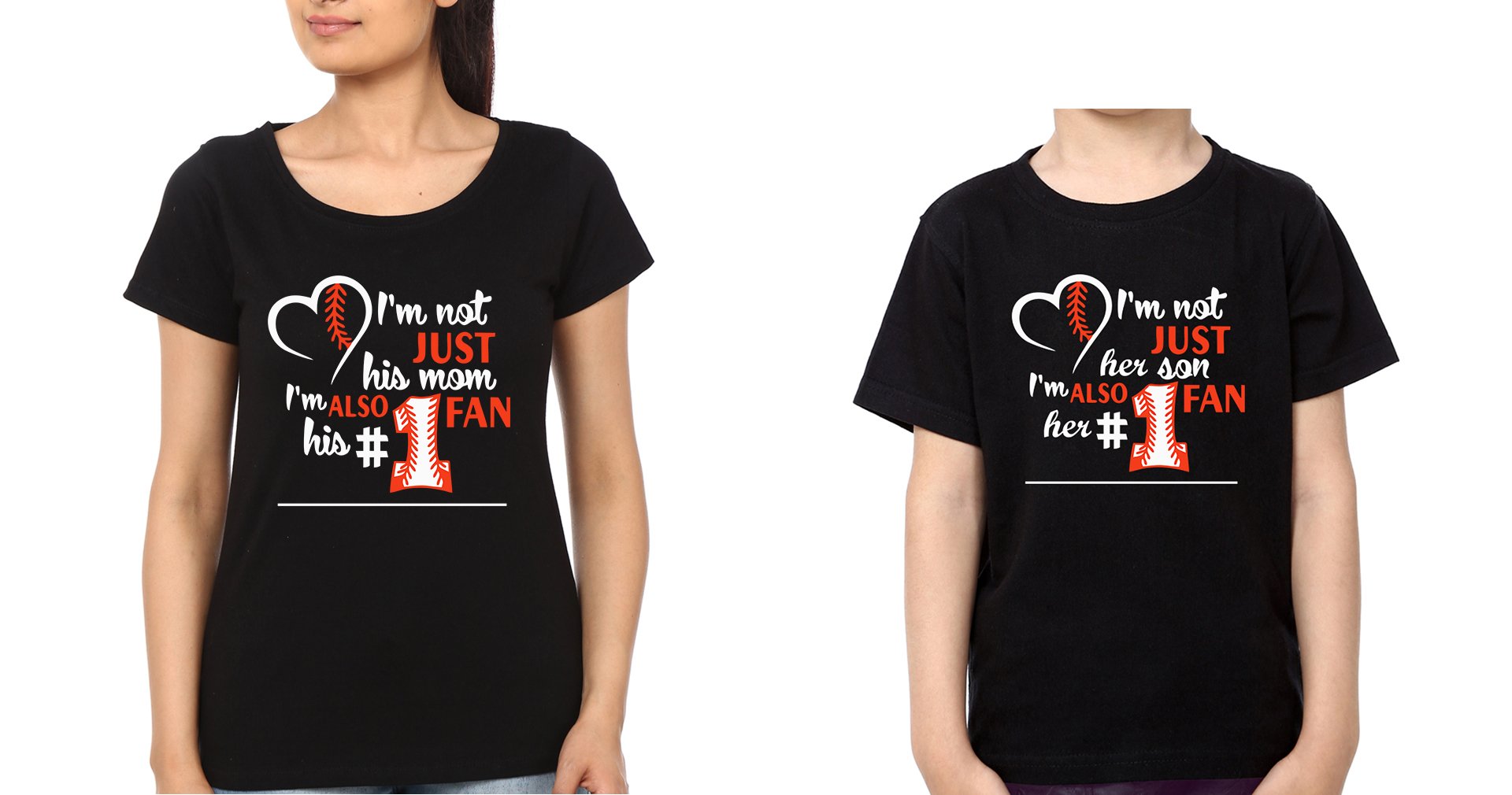 I'M Not Just His Mom Mother and Son Matching T-Shirt- FunkyTradition