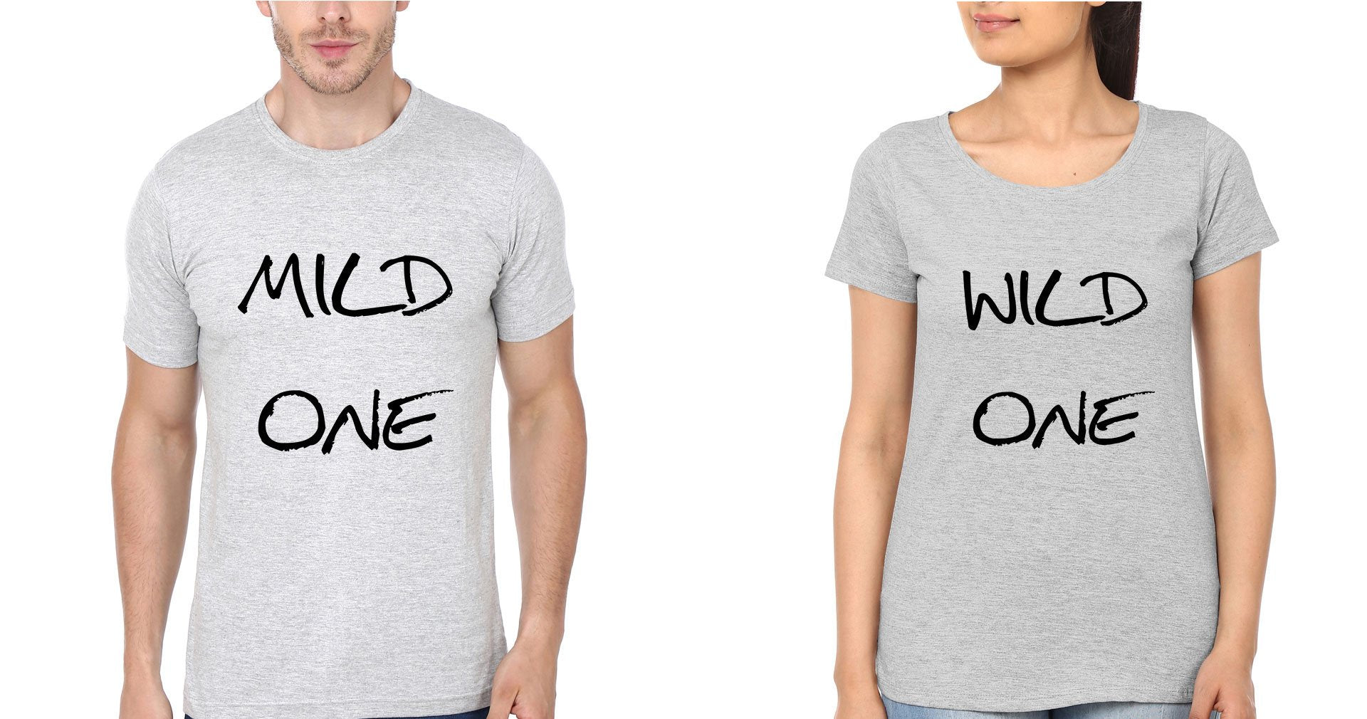 Mild&Wild BFF Half Sleeves T-Shirts-FunkyTradition
