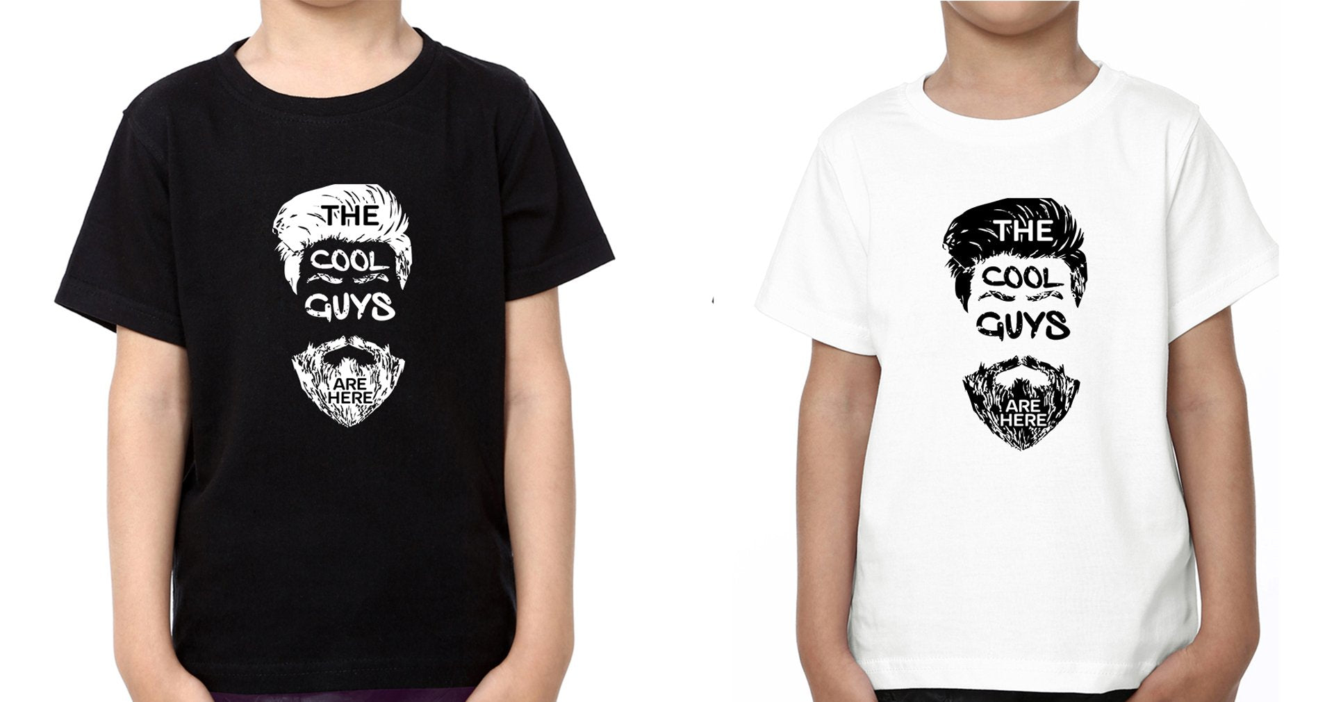 The cool guys Brother-Brother Kids Half Sleeves T-Shirts -FunkyTradition