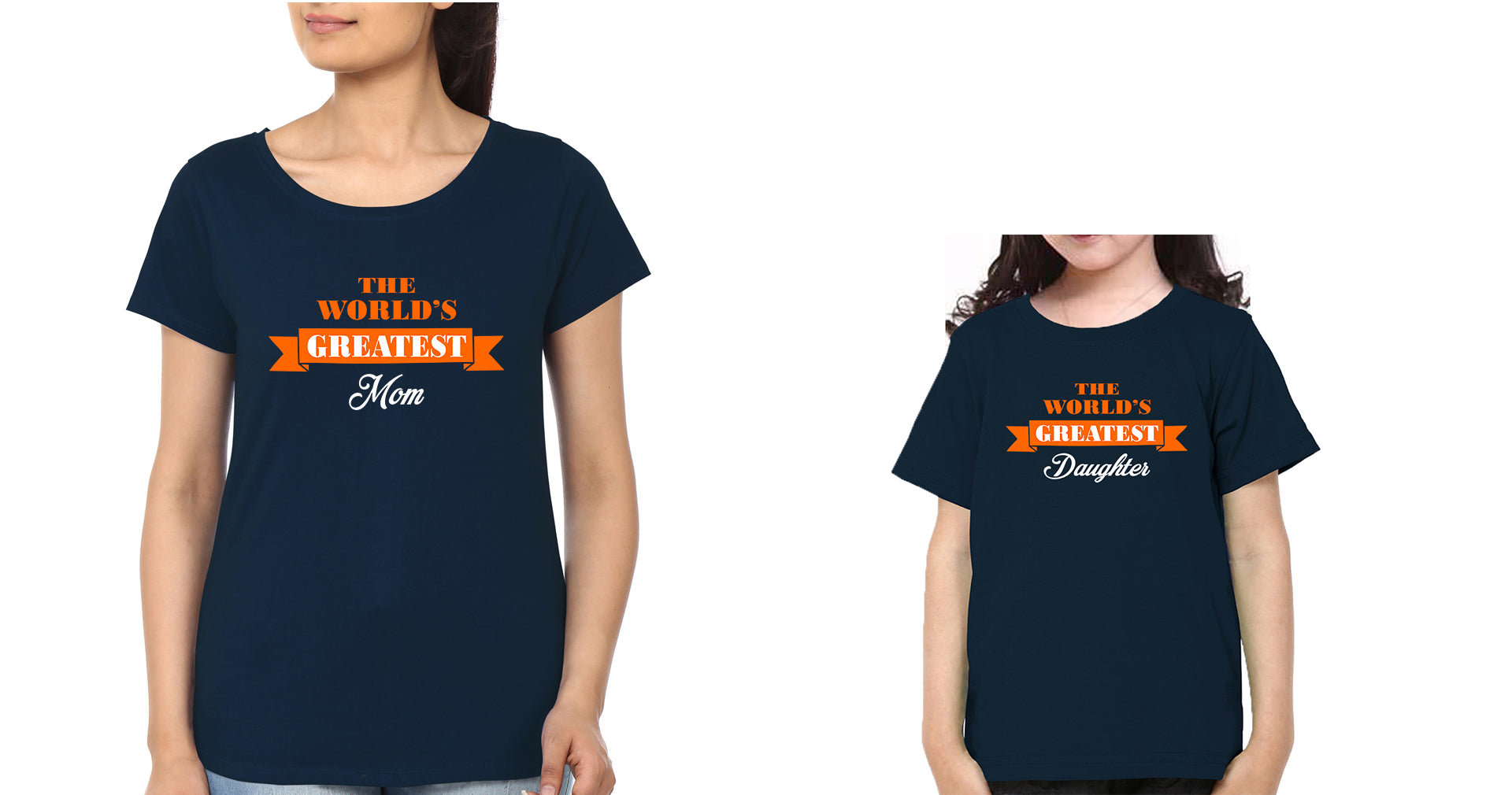 The World's Greatest Mom And Daughter Mother and Daughter Matching T-Shirt- FunkyTradition