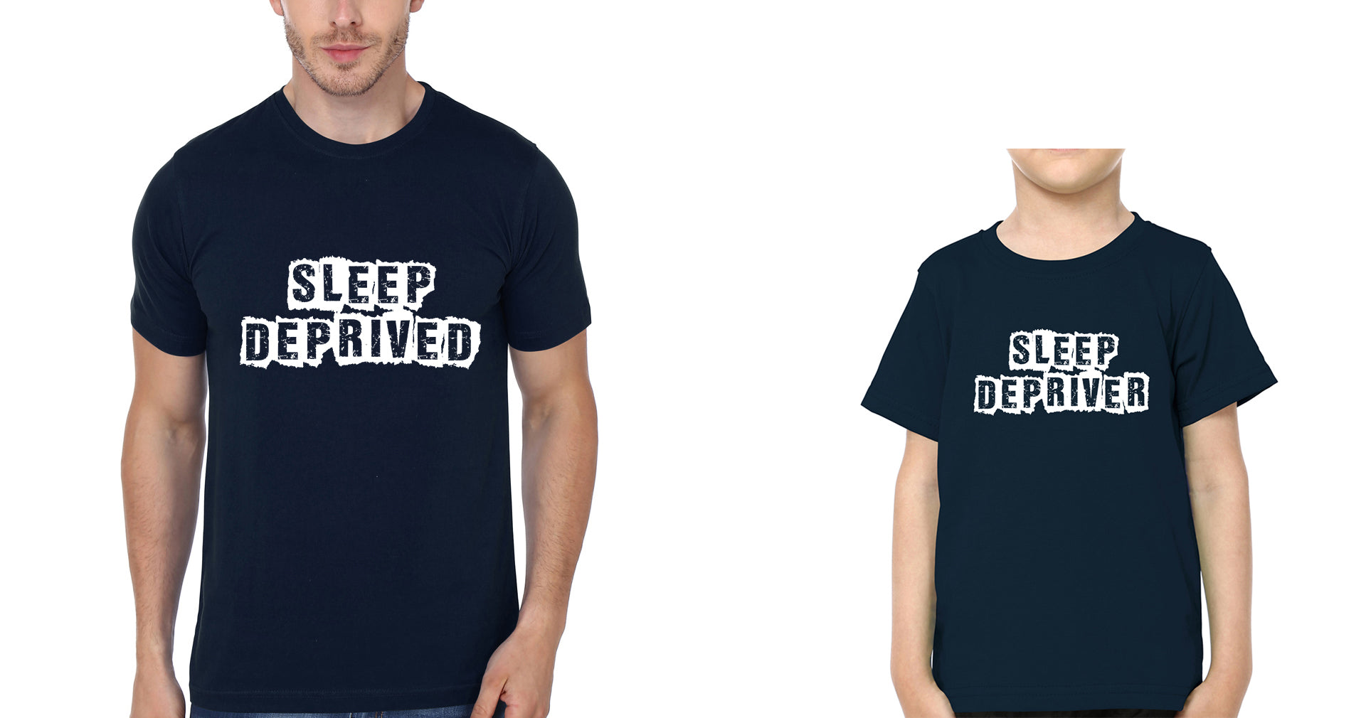 Sleep Deprived Father and Son Matching T-Shirt- FunkyTradition