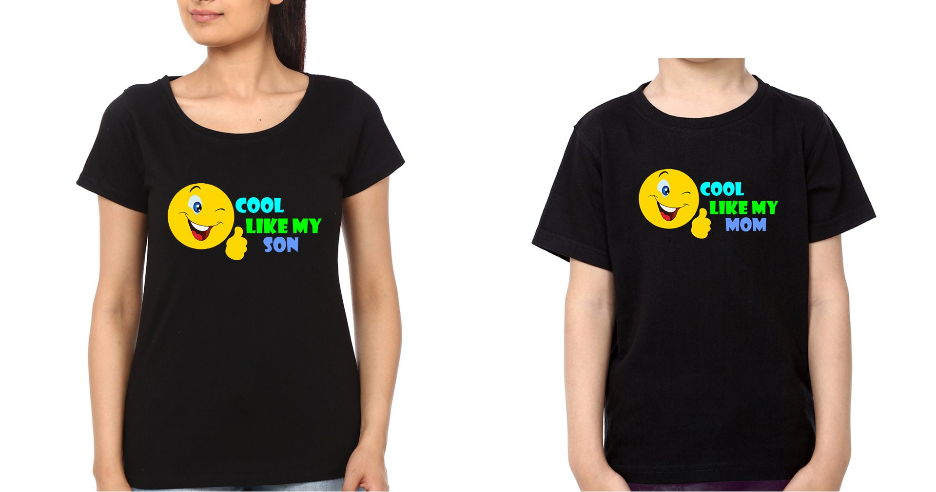 Cool Like My son Cool Like My Mom Mother and Son Matching T-Shirt- FunkyTradition