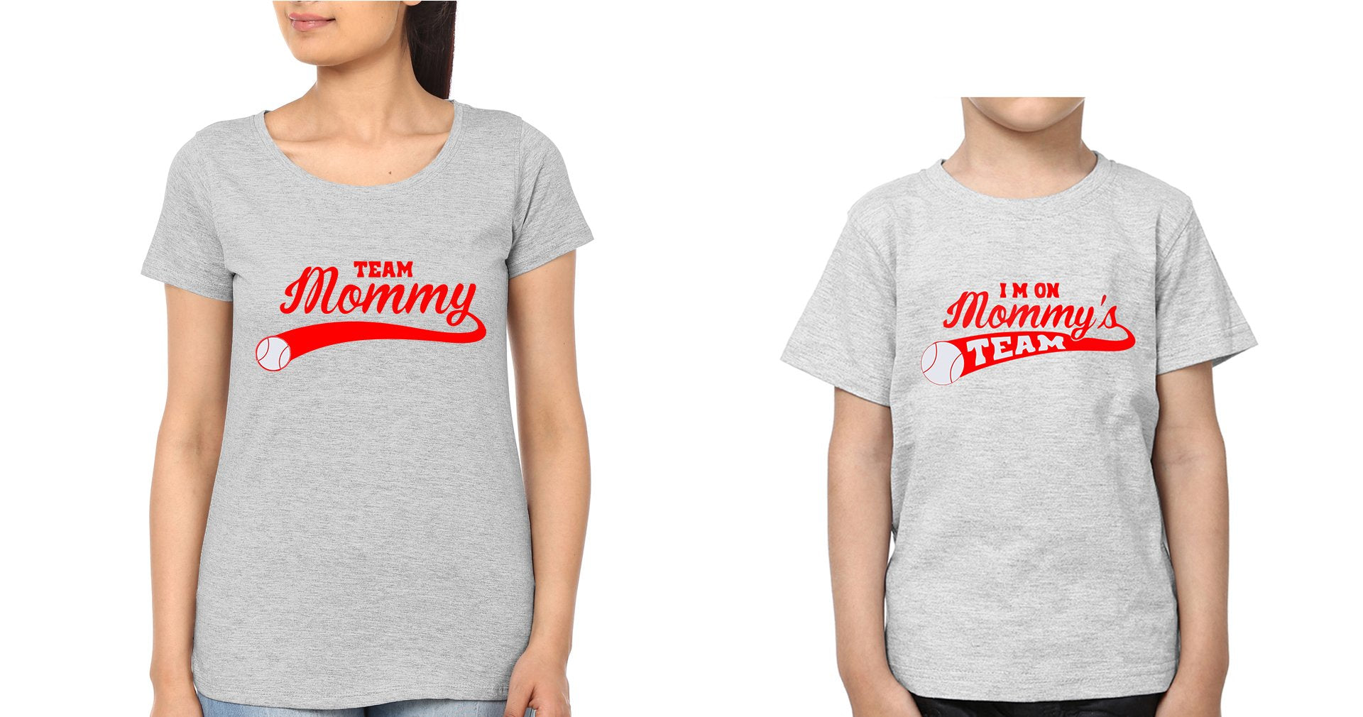 Mommy Team I 'M on Mommy team Mother and Son Matching T-Shirt- FunkyTradition