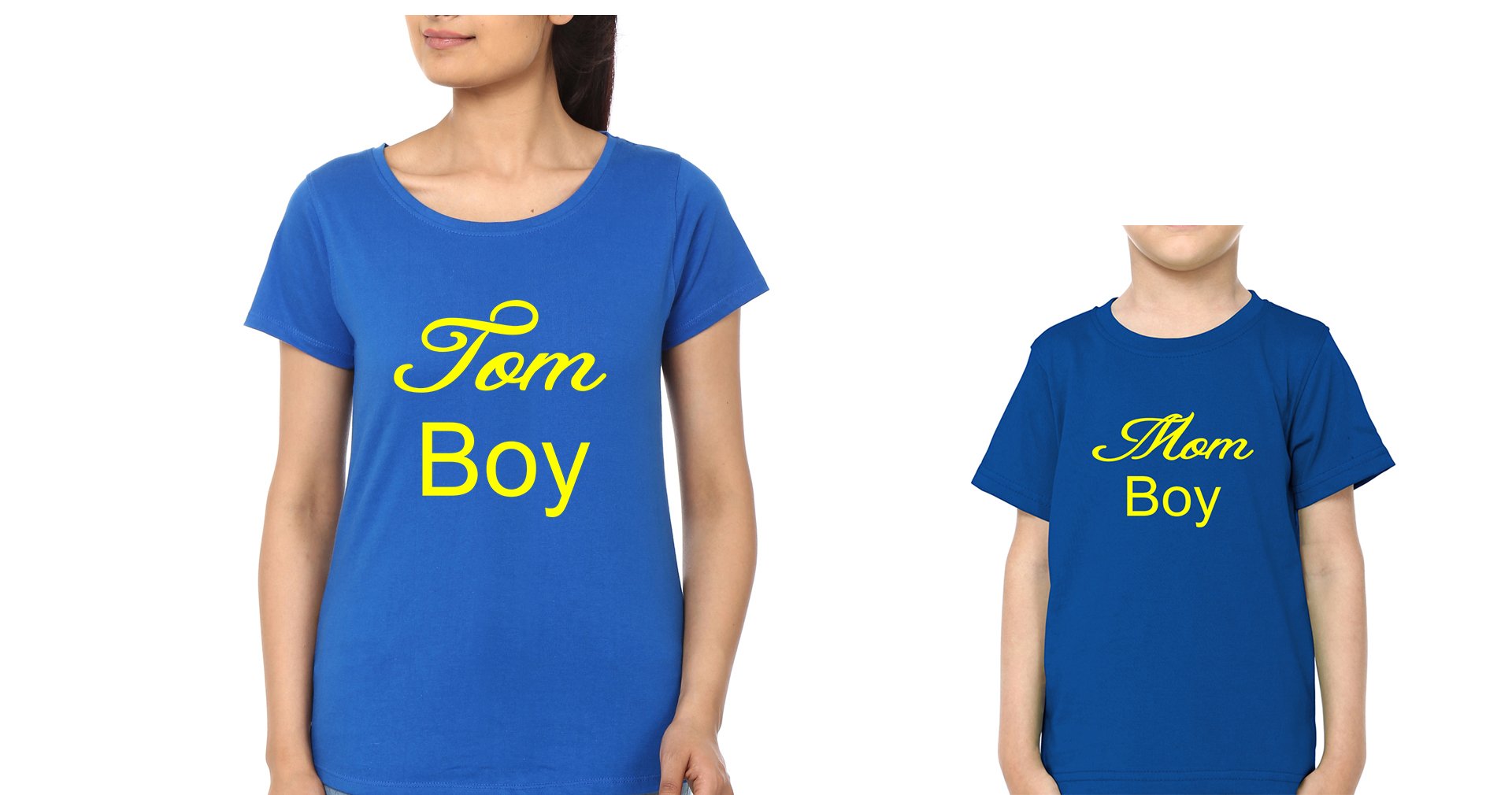 Tom Boy Mom Boy Mother and Son Matching T-Shirt- FunkyTradition