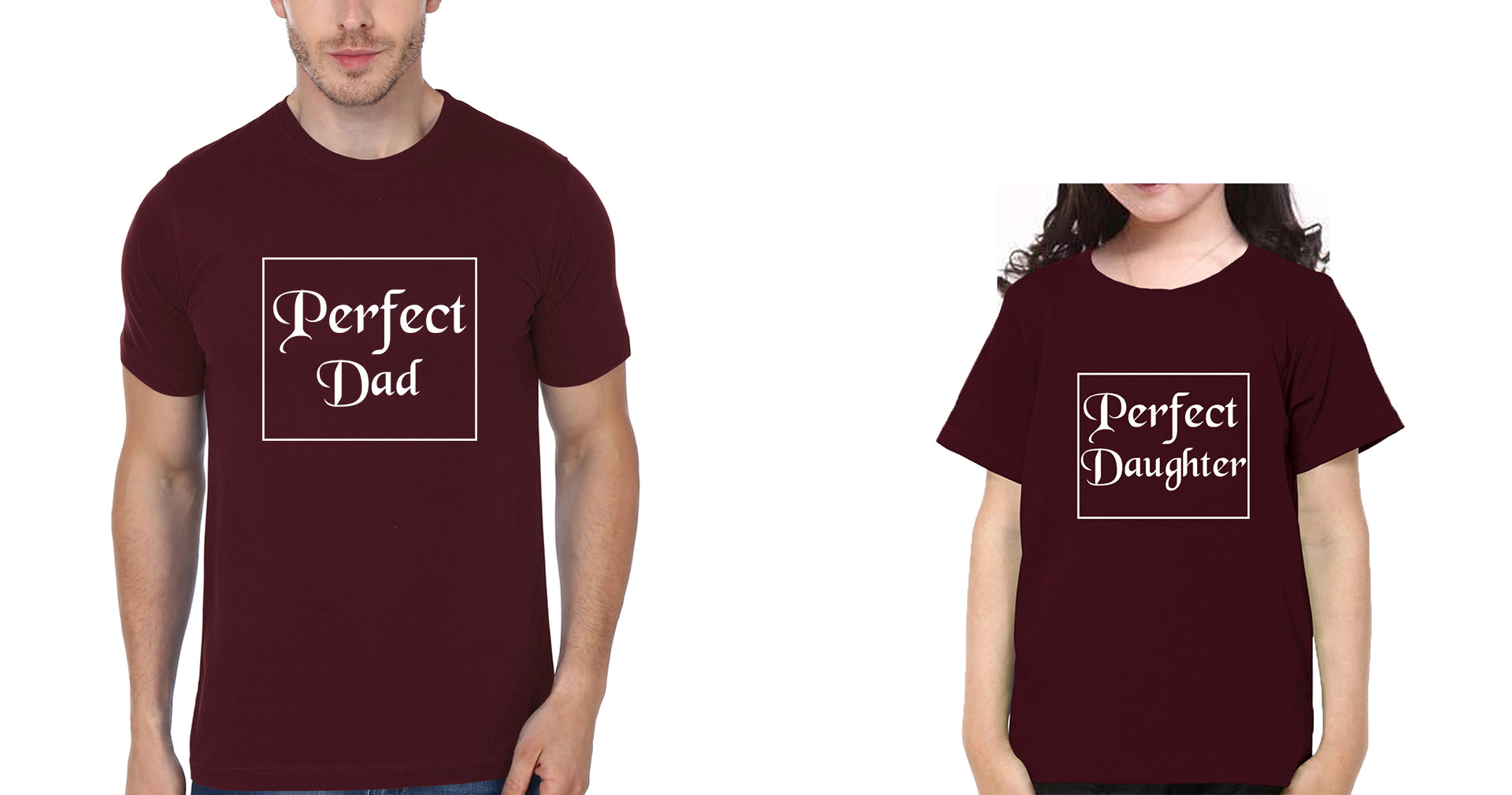 Perfect Dad Perfect Daughter Father and Daughter Matching T-Shirt- FunkyTradition