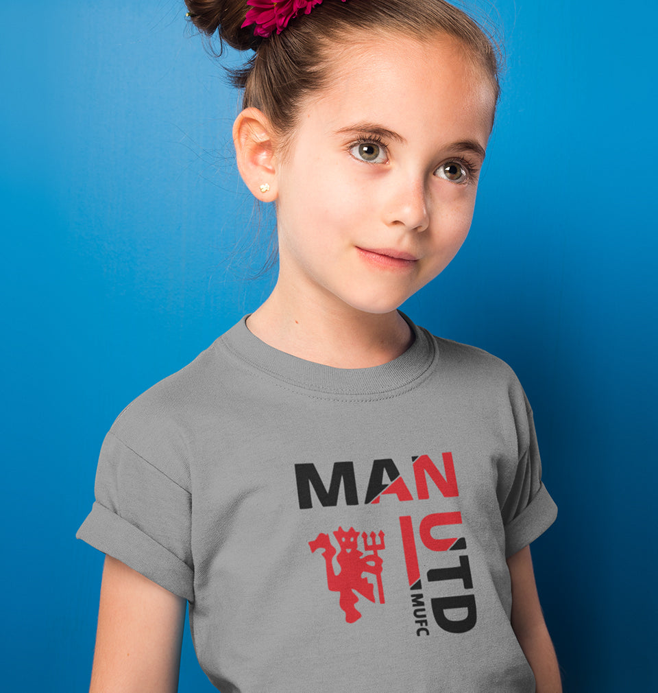 Manchester United Half Sleeves T-Shirt For Girls -FunkyTradition