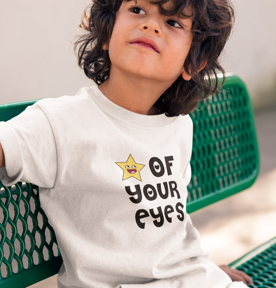 Star Of Your Eye Half Sleeves T-Shirt for Boy-FunkyTradition