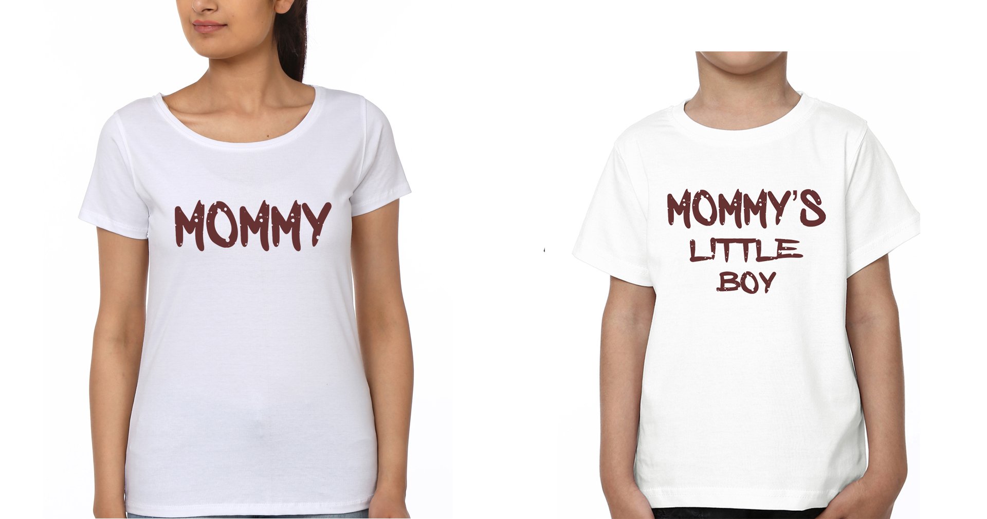 Mommy &Mommy's Little Boy Mother and Son Matching T-Shirt- FunkyTradition