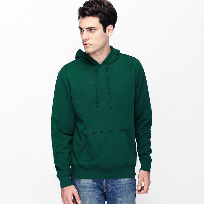 Plain Dark Green Hoodie Sweatshirt -FunkyTradition