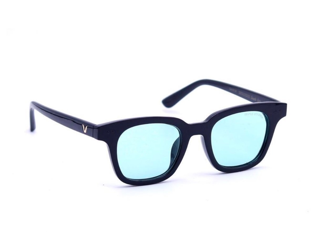 FunkyTradition Stylish Sky Blue Monster Wayfarer Sunglasses