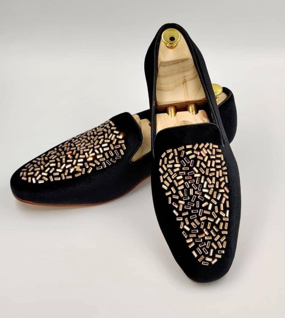 Arrival Fashion Studded Suede Loafer Shoes For Partywear And Casualwear - FunkyTradition
