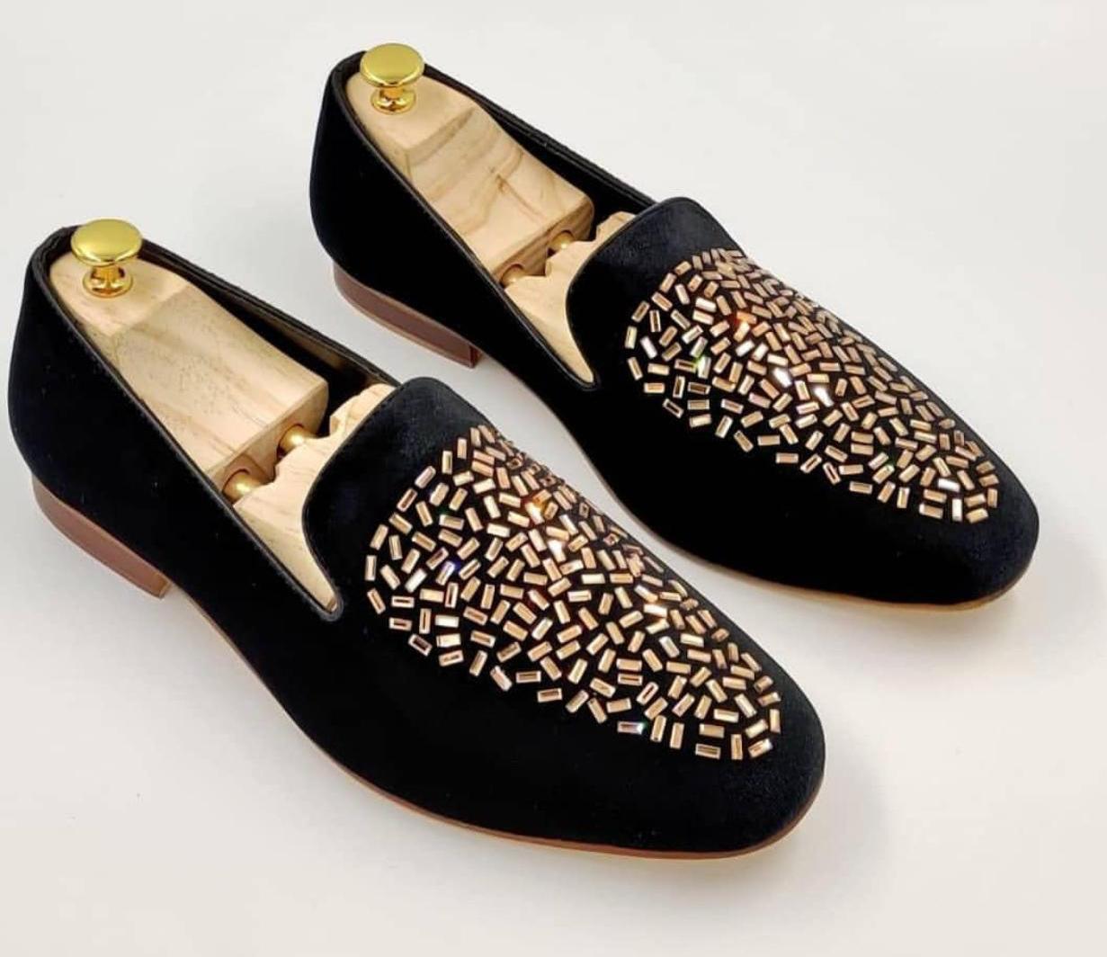 Arrival Fashion Studded Suede Loafer Shoes For Partywear And Casualwear - FunkyTradition