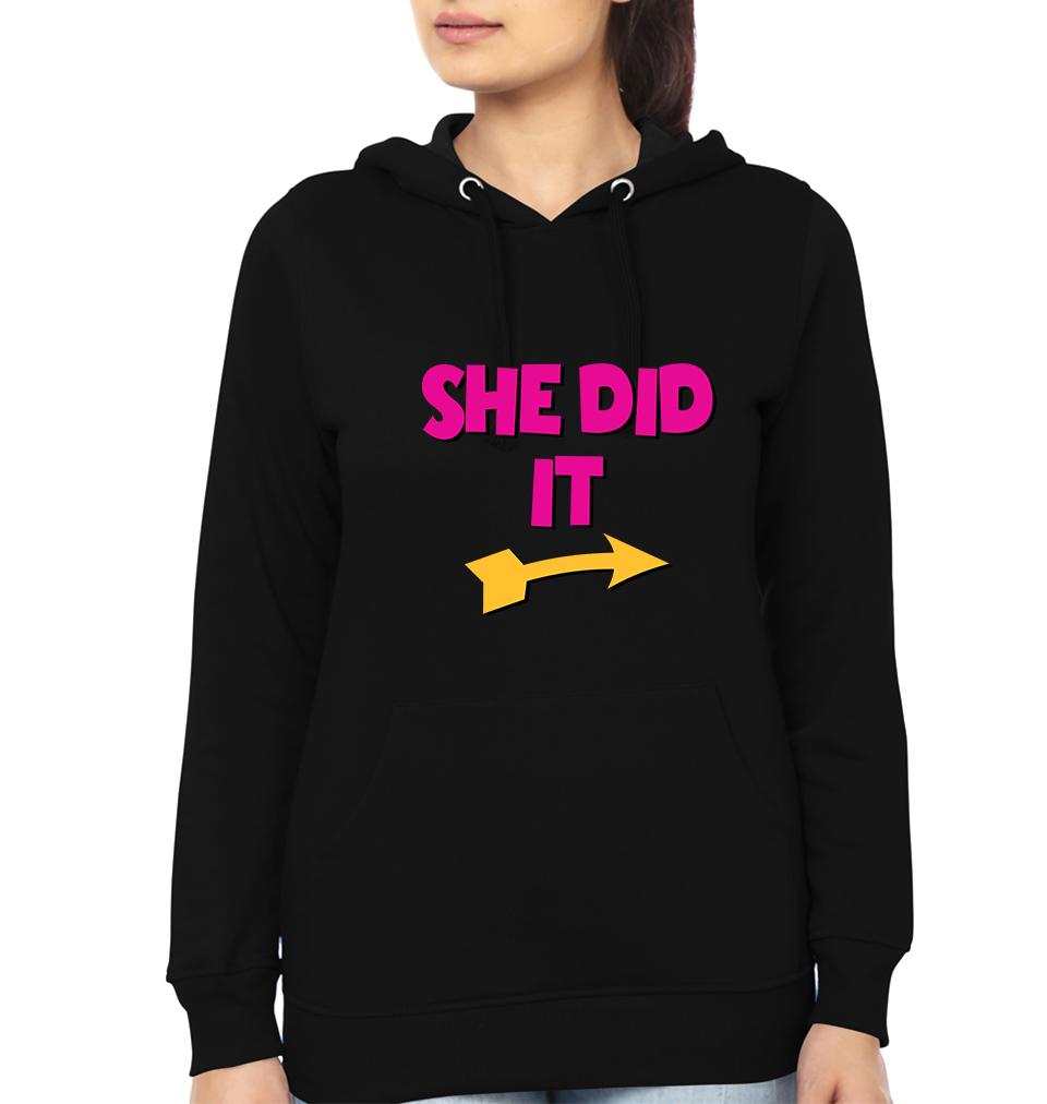 She Did It Sister Sister Hoodies-FunkyTradition