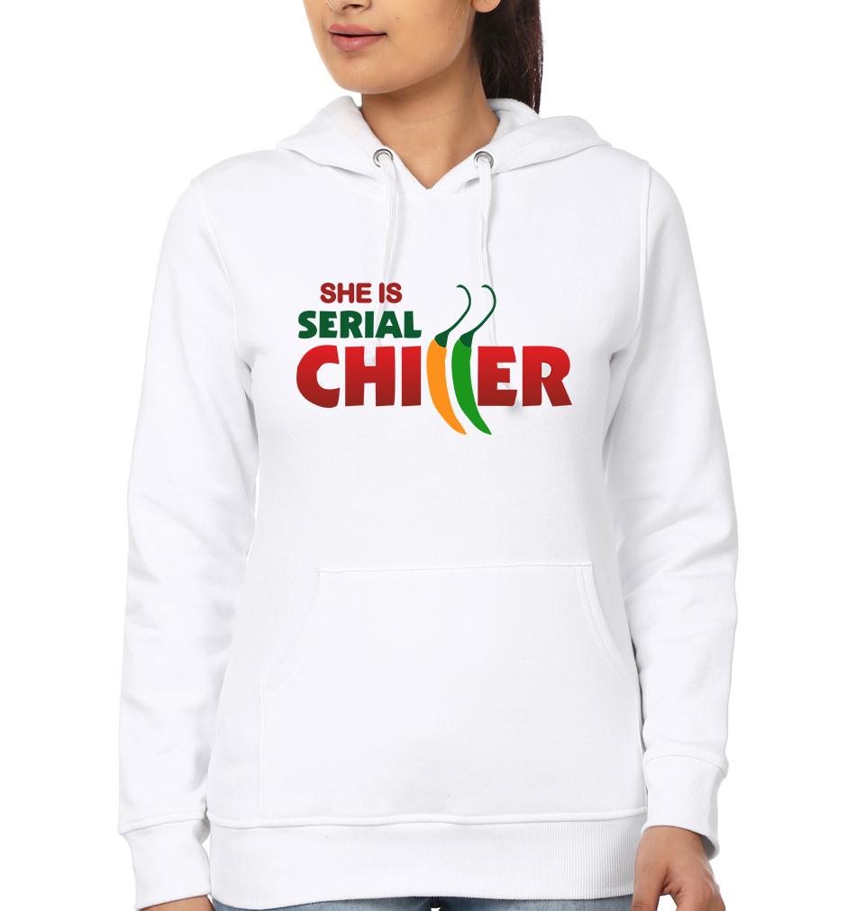 She Is Serial Chillar BFF Hoodies-FunkyTradition