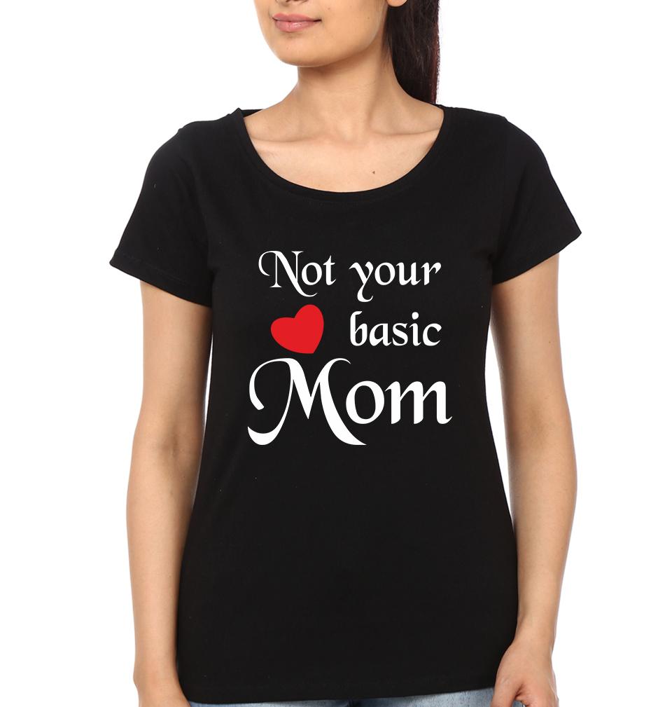 Not your Basic Dad Mom Kid Family Half Sleeves T-Shirts-FunkyTradition