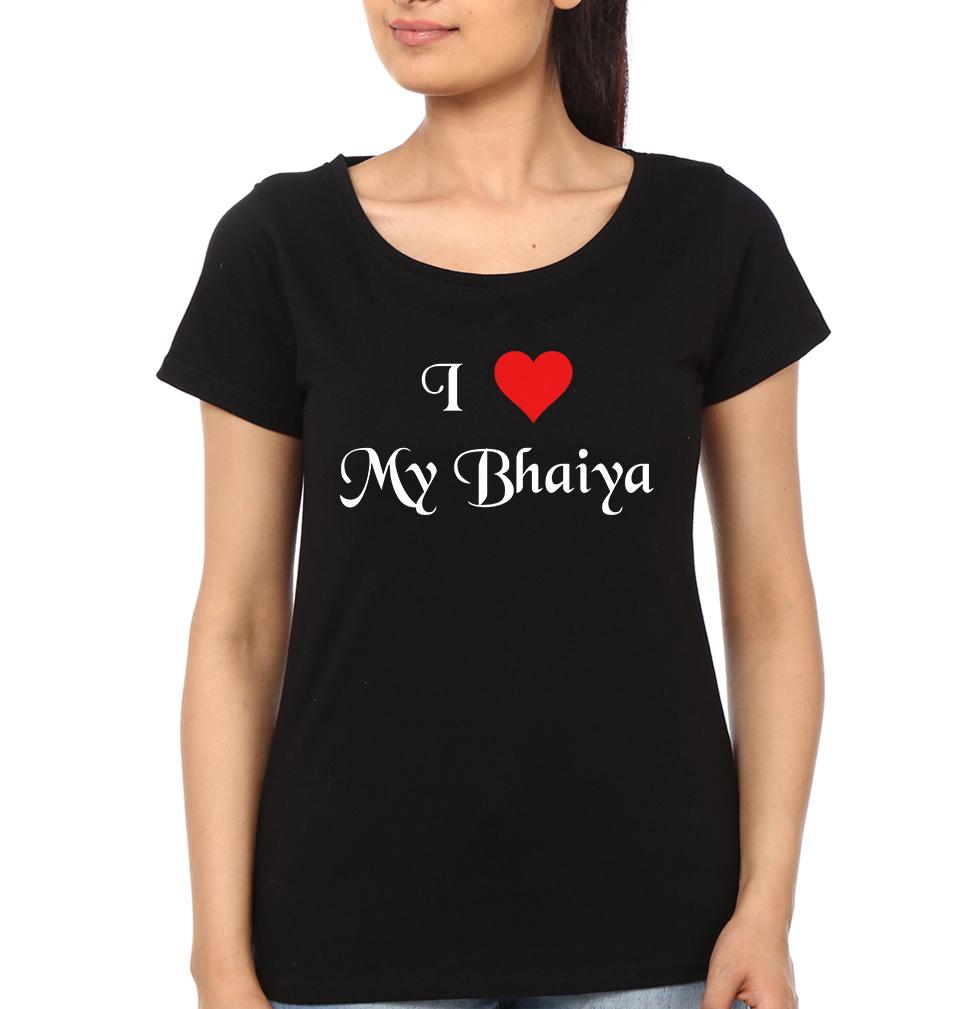 I Love My bhaiya Half Sleeves T-Shirts-FunkyTradition