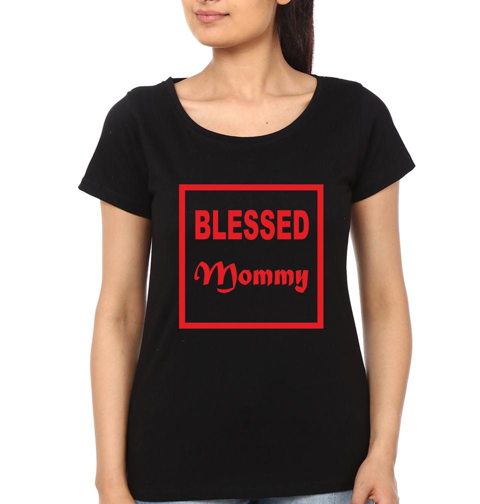 Blessed Mommy Blessed Kid Mother and Son Matching T-Shirt- FunkyTradition