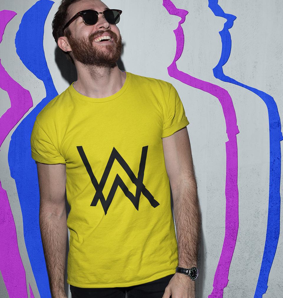 Alan Walker Half Sleeves T-Shirt For Men-FunkyTradition - FunkyTradition