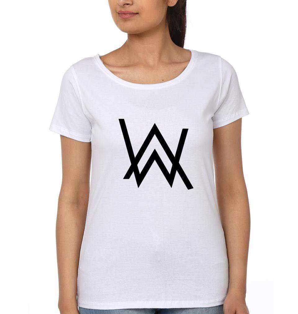 Alan Walker Womens Half Sleeves T-Shirts-FunkyTradition - FunkyTradition