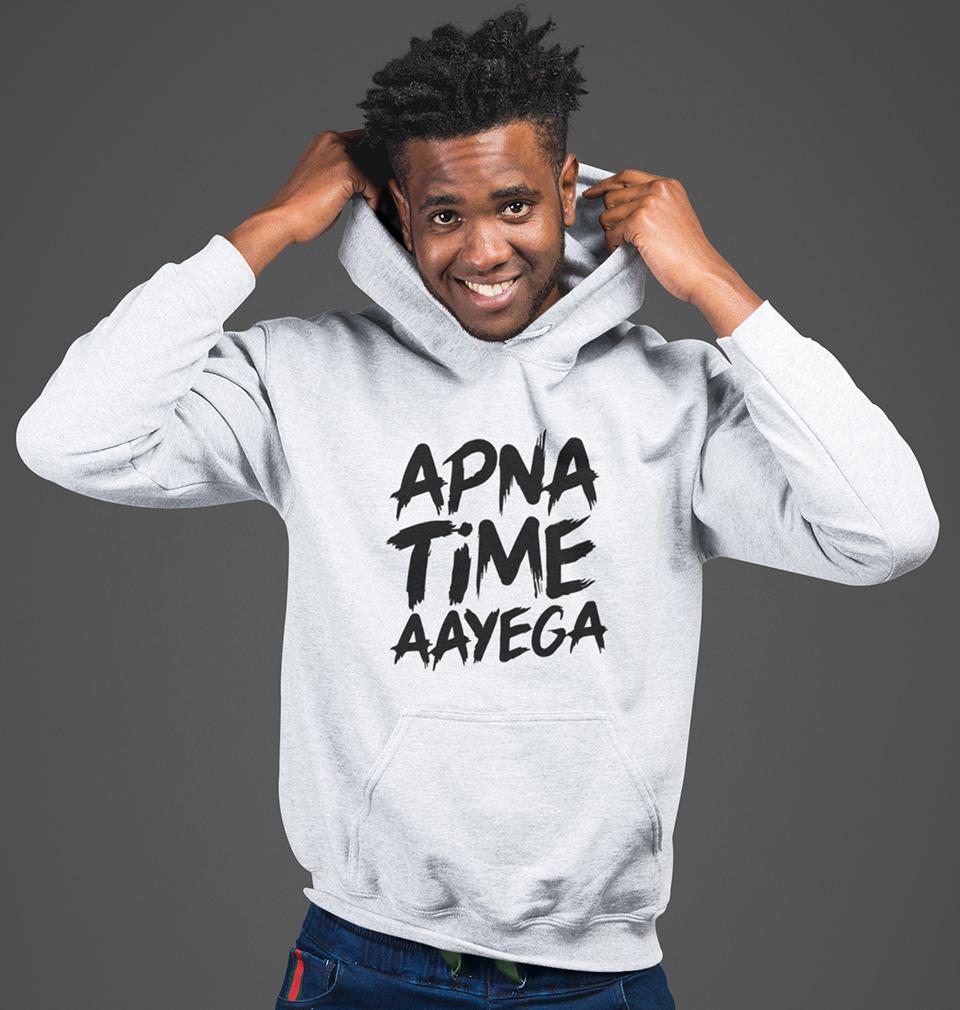 Apna Time Aayega Hoodie For Men-FunkyTradition - FunkyTradition