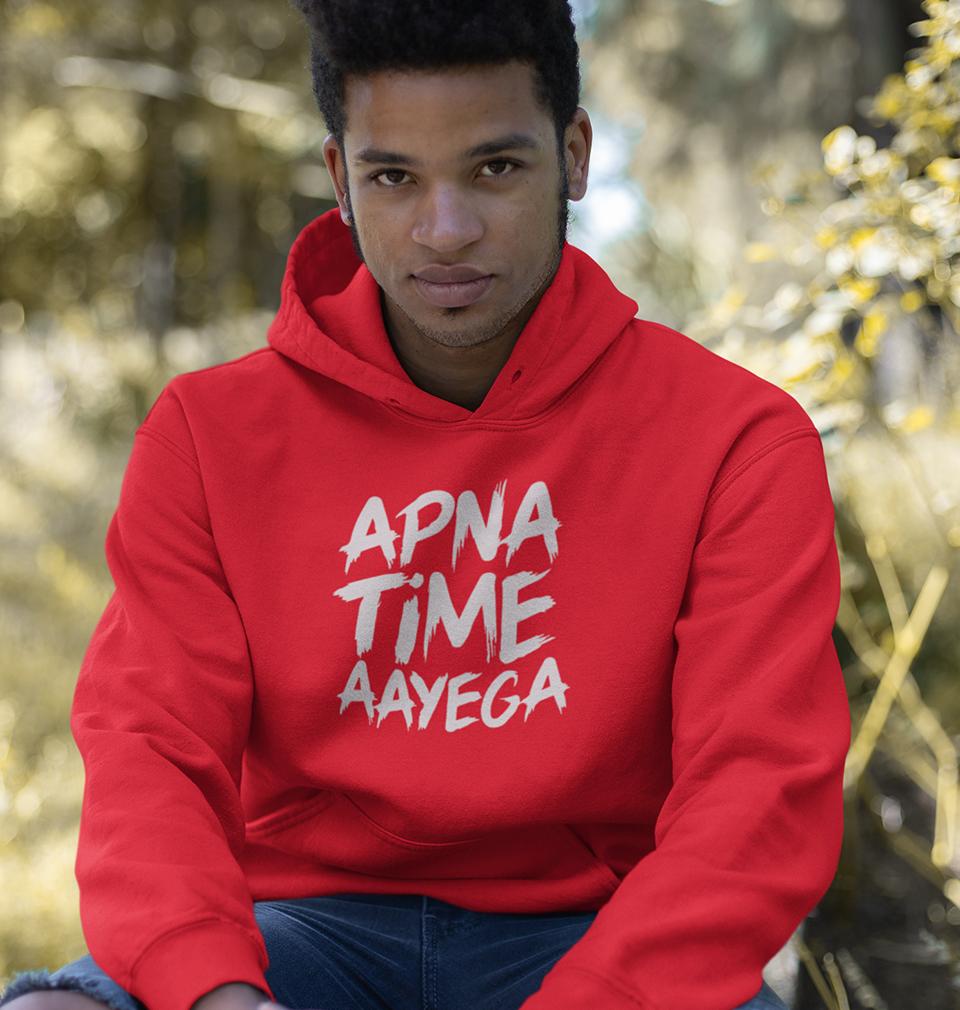 Apna Time Aayega Hoodie For Men-FunkyTradition - FunkyTradition