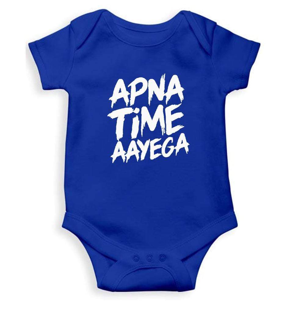 Apna Time Aayega Rompers for Baby Boy - FunkyTradition - FunkyTradition