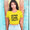 Apna Time Ayega Womens Crop Top-FunkyTradition - FunkyTradition