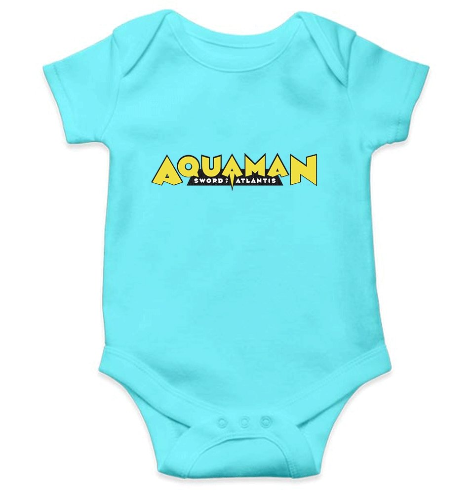 Aqua Man Rompers for Baby Girl- FunkyTradition - FunkyTradition