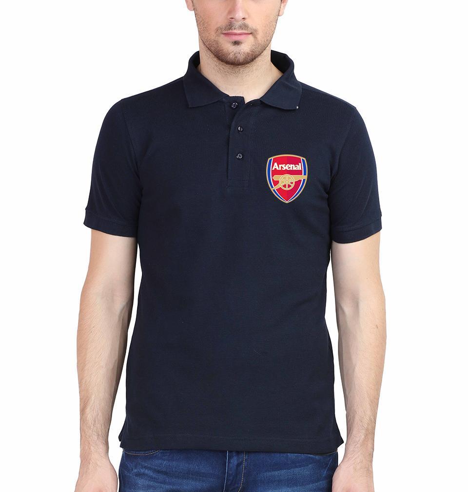 Arsenal Logo Men Polo Half Sleeves T-Shirts-FunkyTradition - FunkyTradition
