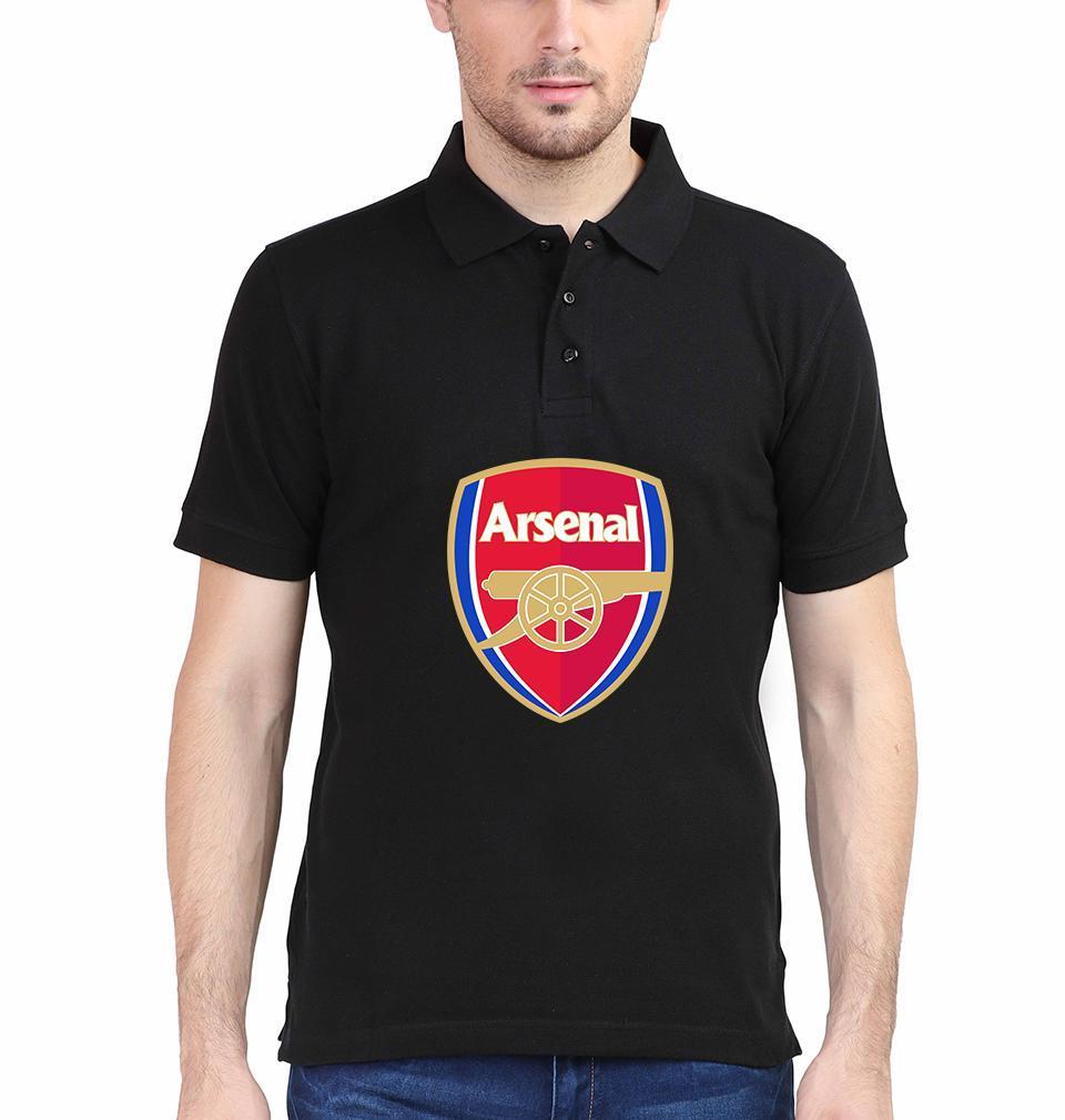Arsenal Logo Men Polo Half Sleeves T-Shirts-FunkyTradition - FunkyTradition