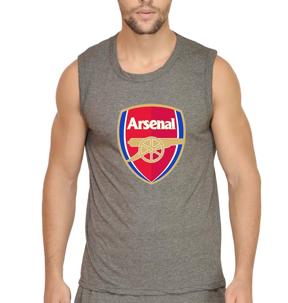 Arsenal Men Sleeveless T-Shirts-FunkyTradition - Funky Tees Club
