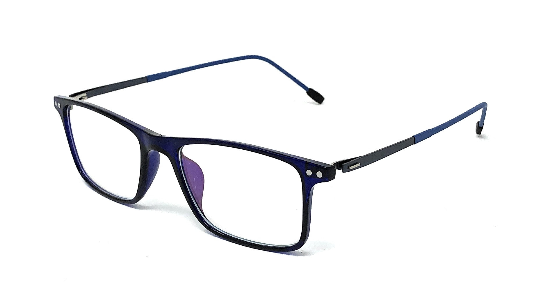 Stylish Light Weight Blue Rectangle Spectacle Eye Frames-FunkyTradition