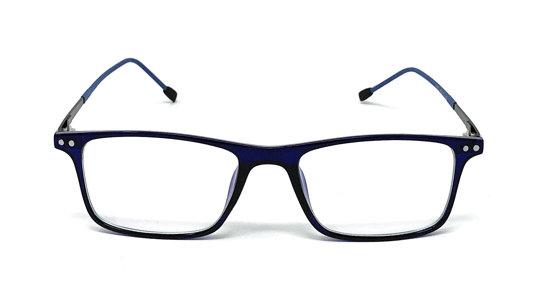 Stylish Light Weight Blue Rectangle Spectacle Eye Frames-FunkyTradition