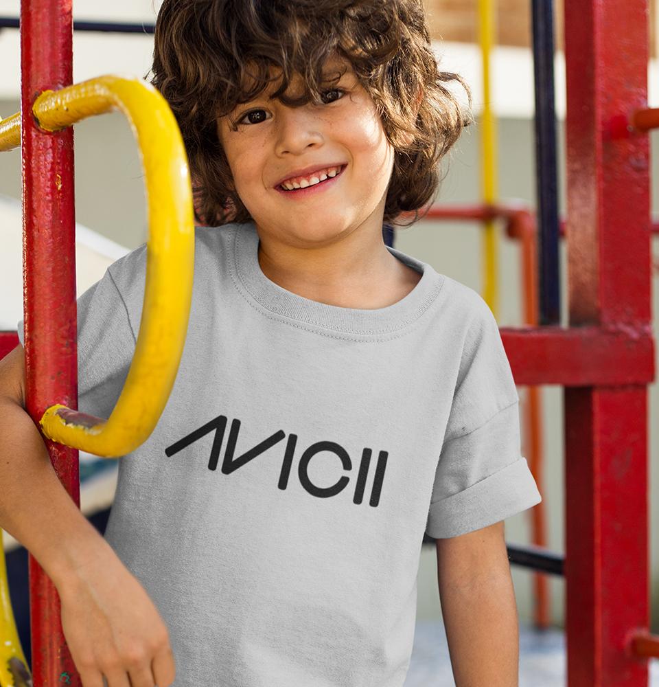AVICII Half Sleeves T-Shirt for Boy-FunkyTradition - FunkyTradition