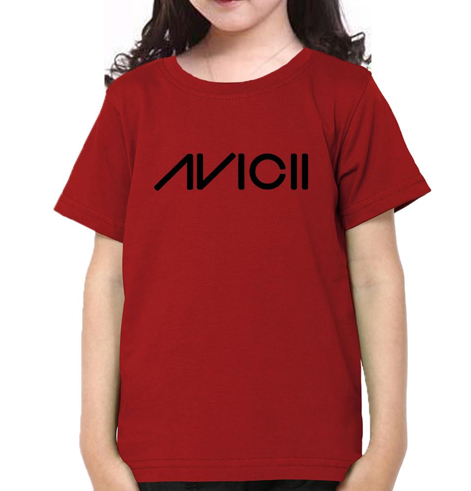 AVICII Half Sleeves T-Shirt For Girls -FunkyTradition - FunkyTradition