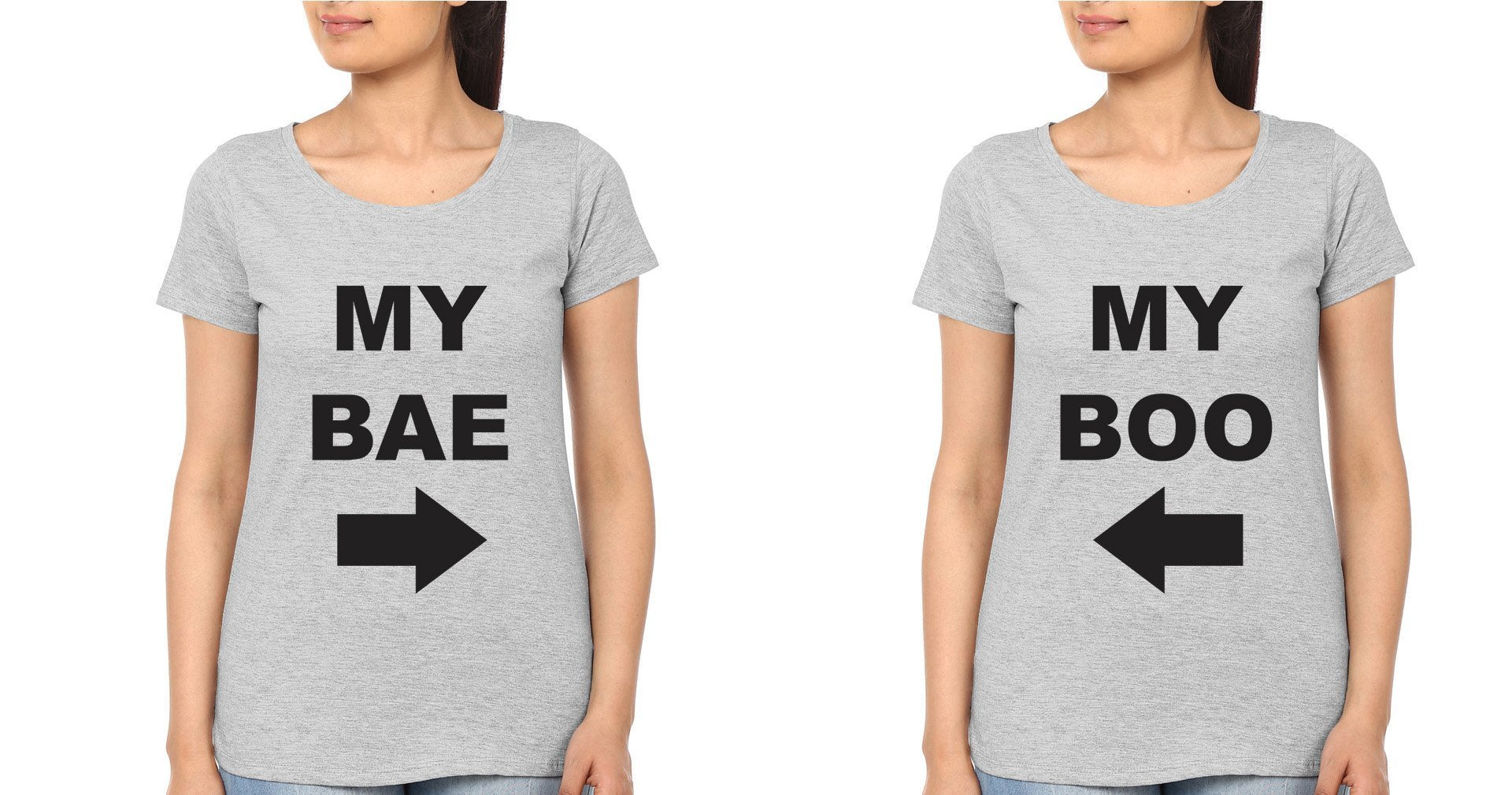 BAE-BOO BFF Half Sleeves T-Shirts-FunkyTradition - FunkyTradition