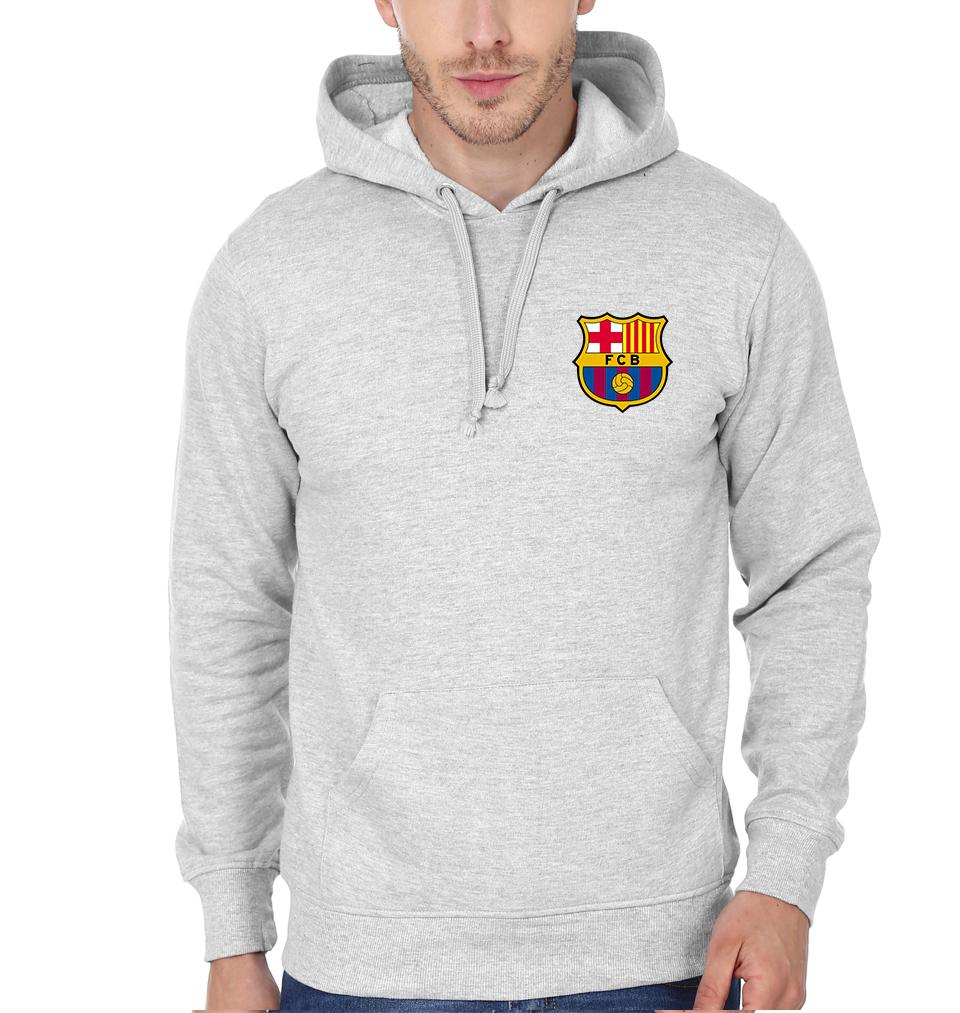 Barcelona Logo Hoodie For Men-FunkyTradition - FunkyTradition