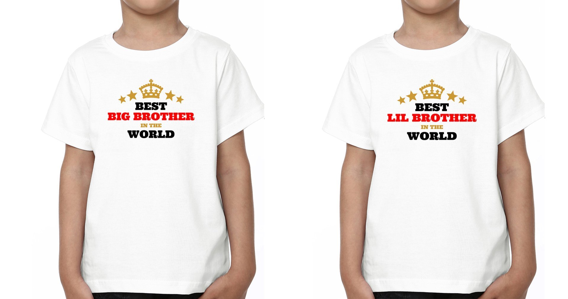 Best Bro In The World Brother-Brother Kids Half Sleeves T-Shirts -FunkyTradition - FunkyTradition