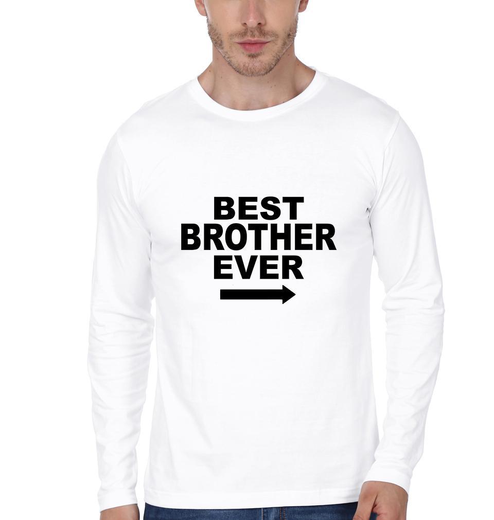 Best Brother Ever Brother-Brother Full Sleeves T-Shirts -FunkyTees - Funky Tees Club