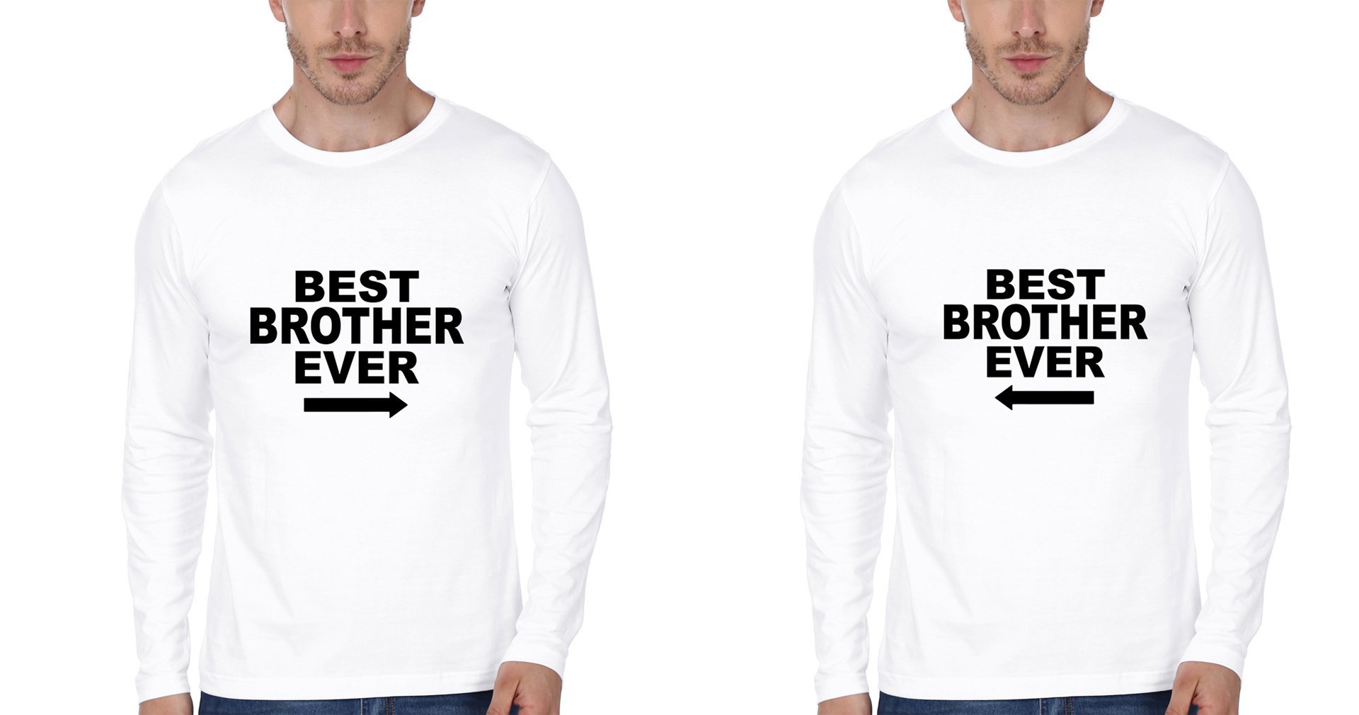 Best Brother Ever Brother-Brother Full Sleeves T-Shirts -FunkyTees - Funky Tees Club